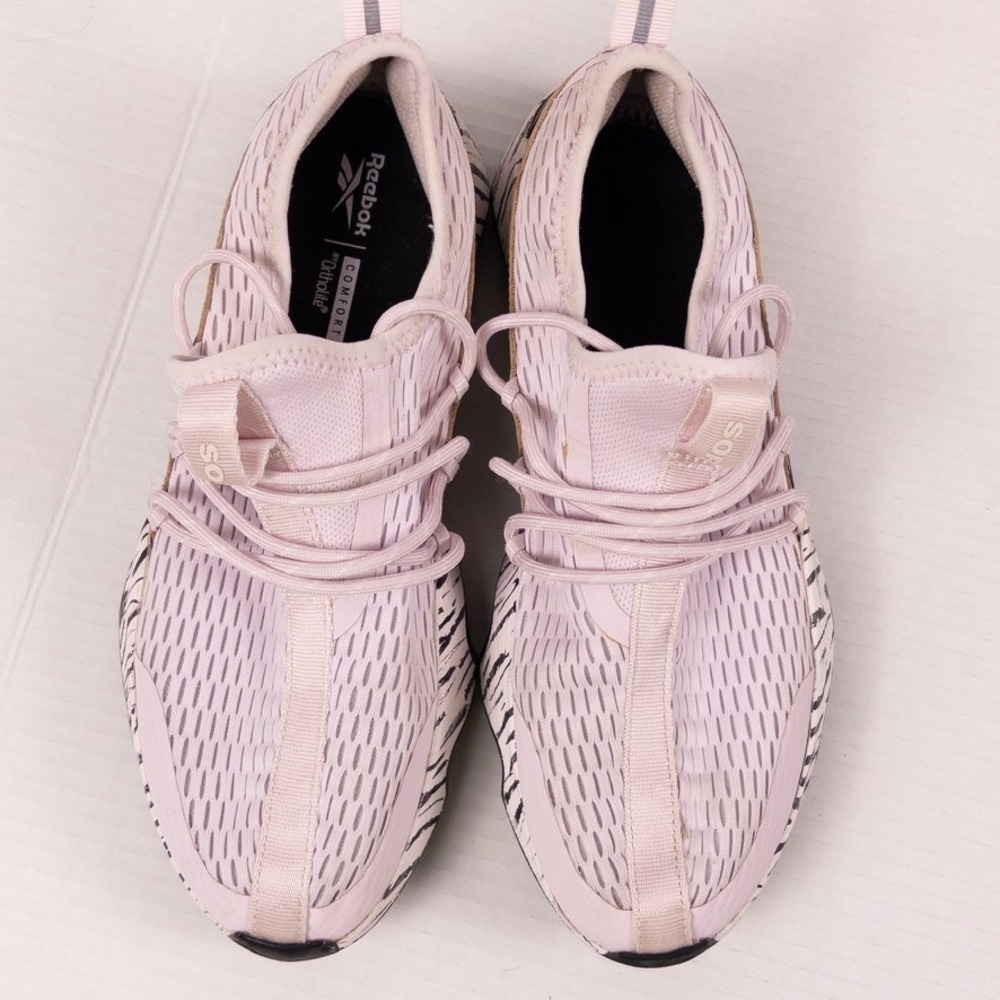 Sorel Kinetic Impact II Lace Up Sneakers Womens 9 Pink Zebra Chunky Athleisure - Picture 2 of 9